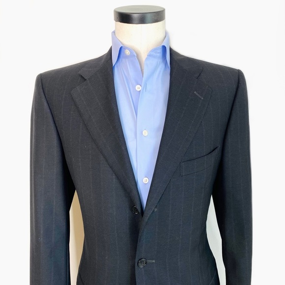 Ermenegildo Zegna Other - Ermenegildo Zegna Black & Grey Pinstripe Sport Jacket | 40